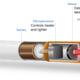 Diagram of a “cigalike” e-cigarette